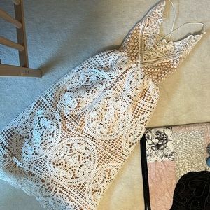 Bridal White Midi Dress